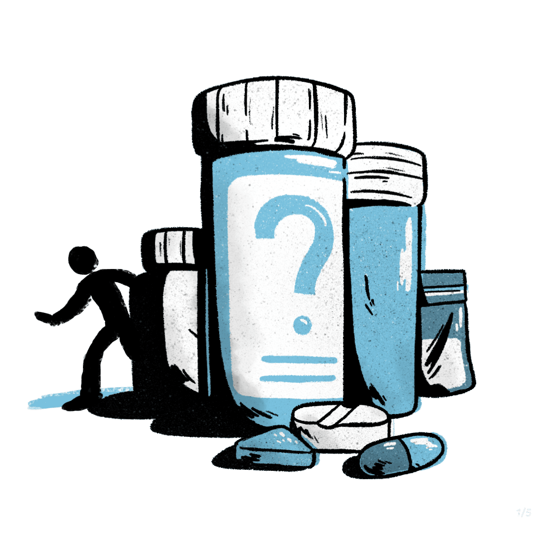 bottle of pills graphic