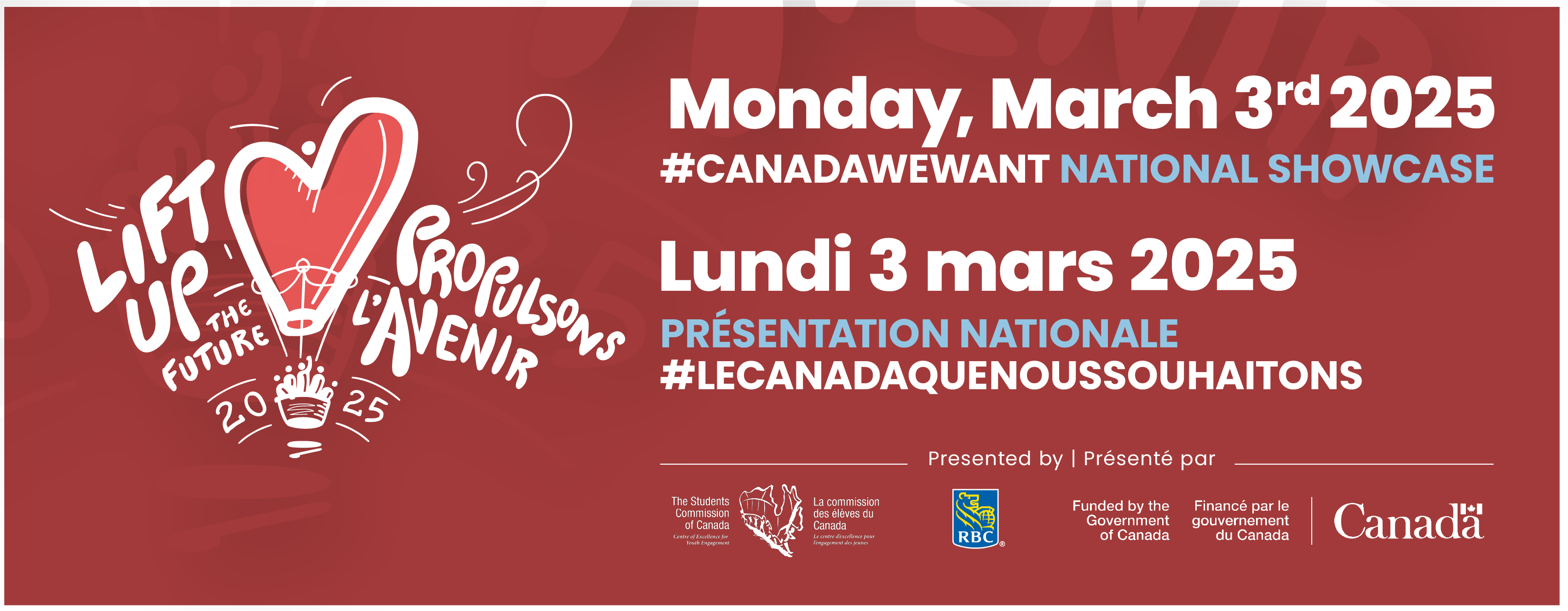 2025 #CanadaWeWant National Showcase Banner